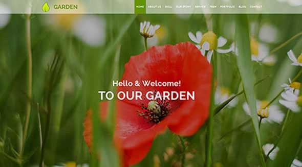 Hotbootstrap - Garden Responsive HTML5 Theme