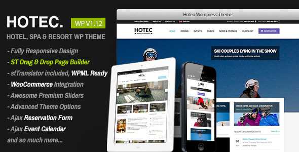 Hotec v1.12 - Responsive Hotel, Spa & Resort WP Theme