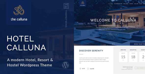Hotel Calluna v2.4.3 - Hotel & Resort & WordPress Theme
