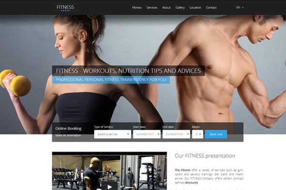HOTFIT - Creativemarket Hotel and Fitness Template