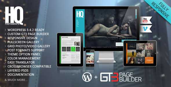 HQ Themeforest Photography Responsive WP Theme