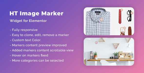 HT Image Marker for Elementor v1.0 WP Plugin