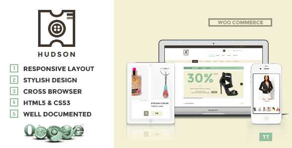 Hudson - Themeforest Multi-Purpose WooCommerce Theme
