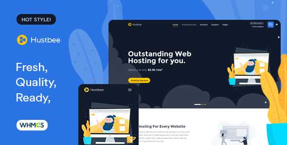 Hustbee - Hosting HTML & WHMCS Template - Sept.18 Update