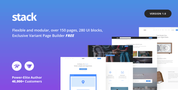 STACK V10.2.3 - MULTI-PURPOSE THEME WITH VARIANT PAGE BUILDER