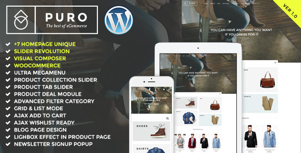 PURO V1.0.3 - RESPONSIVE WOOCOMMERCE THEME