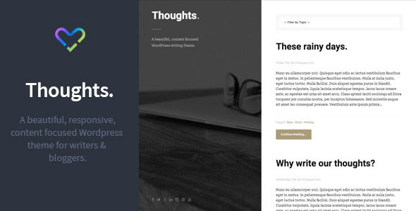THOUGHTS - RESPONSIVE WORDPRESS BLOGGING THEME