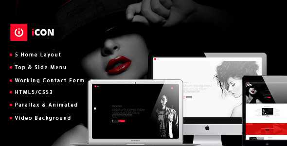 iCon - One Page Parallax