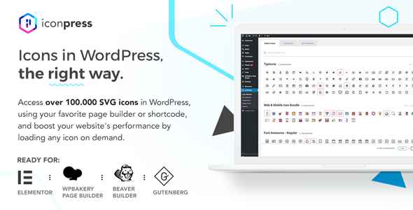 IconPress Pro v1.4.7 - Icon Management for WordPress