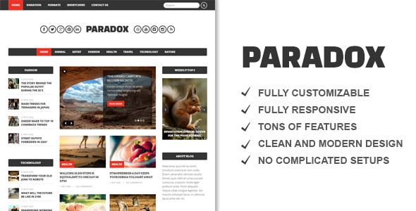 PARADOX V1.4.2 - PREMIUM WORDPRESS MAGAZINE