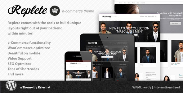REPLETE THEMEFOREST E-COMMERCE AND BUSINESS WORDPRESS