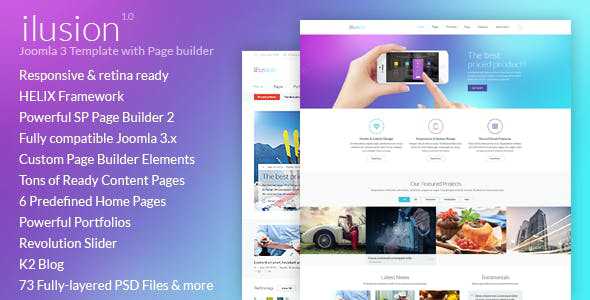 Ilusion v1.0 - Versatile Joomla 3 Template