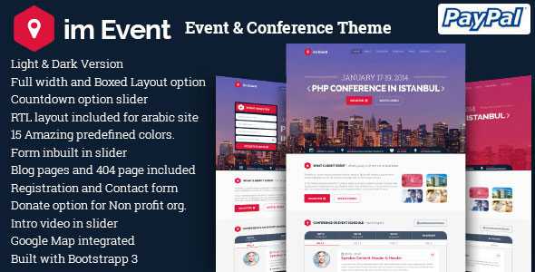 im Event v3.2.6 - Event & Conference WordPress Theme