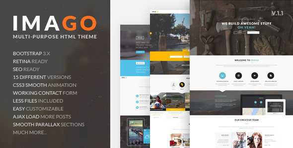Imago - Themeforest Multipurpose HTML5 Template