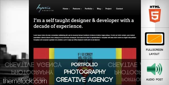 Imperia - Premium Portfolio & Photo Themeforest Template