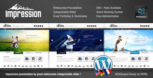 Impression Premium Corporate Presentation WP Theme