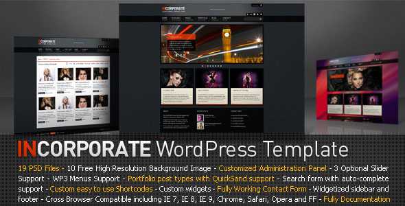 Incorporate - Themeforest Premium Wordpress Theme