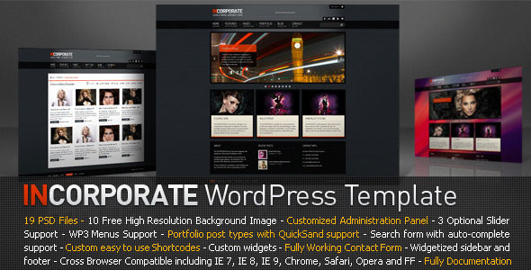 INCORPORATE - THEMEFOREST PREMIUM WORDPRESS THEME