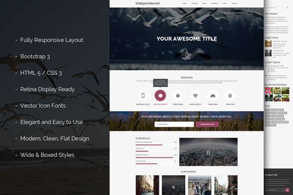 Independence - Creativemarket Bootstrap Template