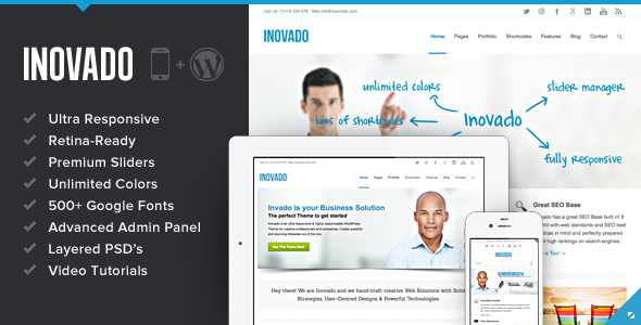 Inovado - Retina Responsive Themeforest WP Theme