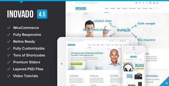 Inovado v4.5 - Themeforest Retina Responsive Multi-Purpose Theme