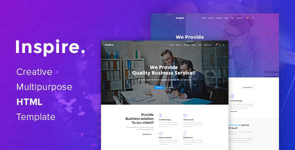 Inspire. - Creative Multipurpose HTML template