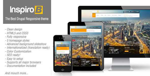 Inspiro B - Themeforest Premium Responsive Theme for Drupal 7