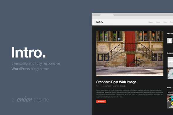 Intro - Creativemarket Wordpress Theme
