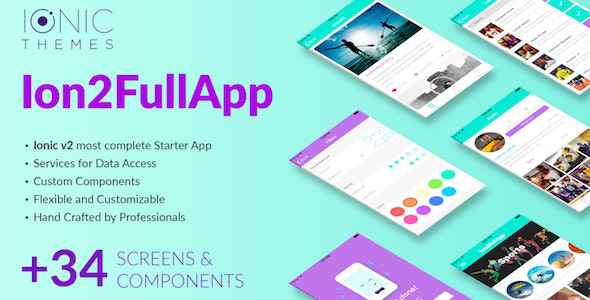 Ion2FullApp v1.1.3 - Full Ionic Template for Ionic 3+