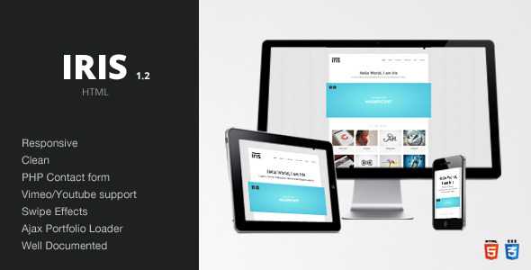 Iris - Themeforest Clean / Responsive / Ajax / HTML5
