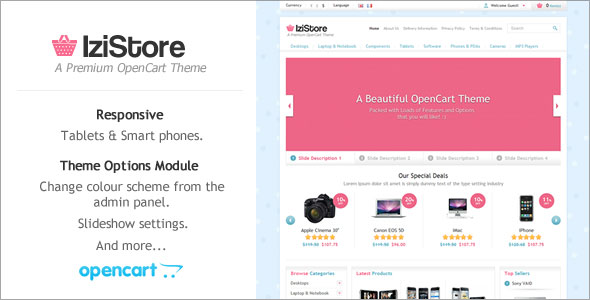 IZISTORE - RESPONSIVE OPENCART FOR V1.5.3 THEMEFOREST THEME