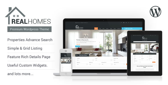 REAL HOMES V2.5.5 - THEMEFOREST WORDPRESS REAL ESTATE THEME