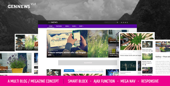 GENNEWS - SMART MAGAZINE, BLOG, PAGE FOR WORDPRESS