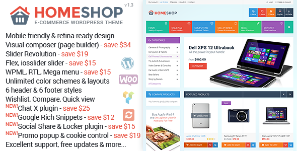 HOME SHOP V1.3 - WOOCOMMERCE THEME