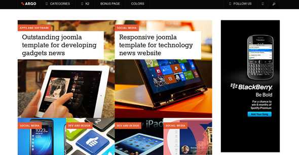JA Argo - Joomlart Joomla Template