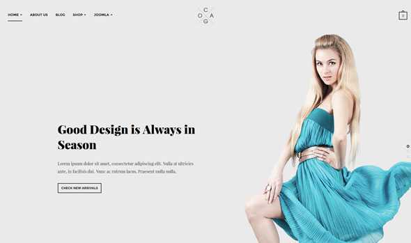 JA Cagox - Joomlart template for Fashion Store