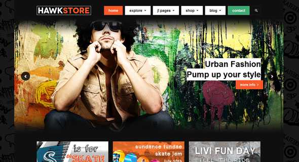 JA Hawkstore - Joomlart Joomla 2.5 Responsive Template