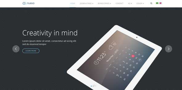 JA Nuevo - Joomlart Responsive Joomla template for App page