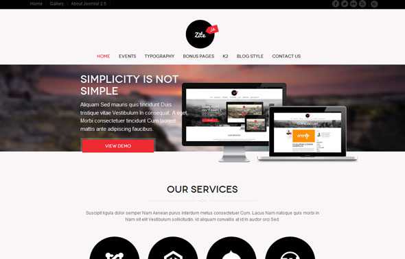 JA Zite - Joomlart J2.5 Template