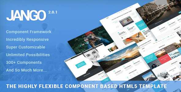 Jango v2.0.1 - Highly Flexible Component Based HTML5 Template