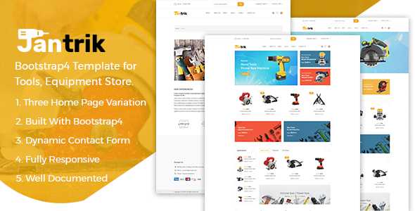 Jantrik v1.1 - Tool, Equipment Store eCommerce HTML Template