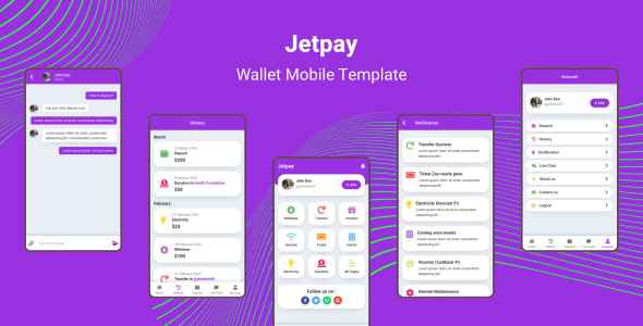 Jetpay v1.0 - Wallet Mobile Template