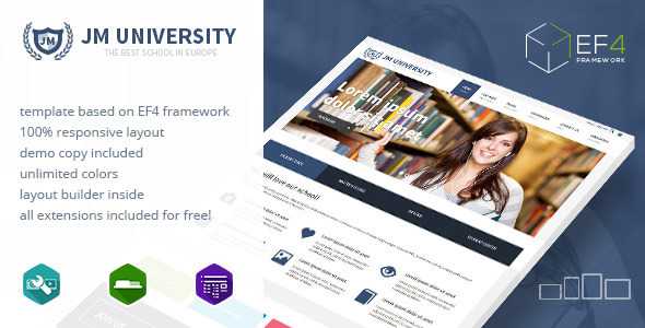 JM University - multipurpose education template