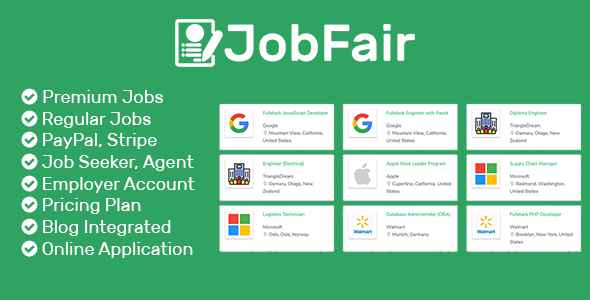 JobFair - Premium Laravel PHP Job Board Script
