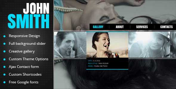 John Smith - Themeforest AJAX Portfolio WP Theme