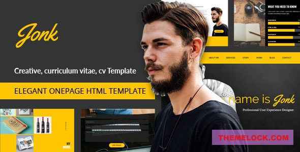 Jonk v1.0 - CV Resume Personal HTML Template