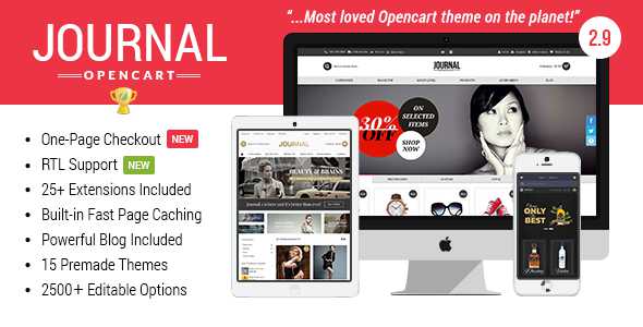 Journal v2.9.8 - Advanced Opencart Theme