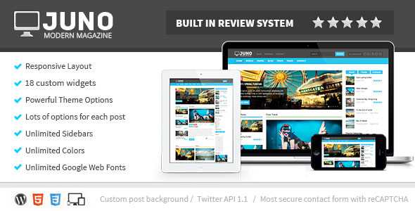 Juno - Themeforest Responsive WordPress Magazine Theme