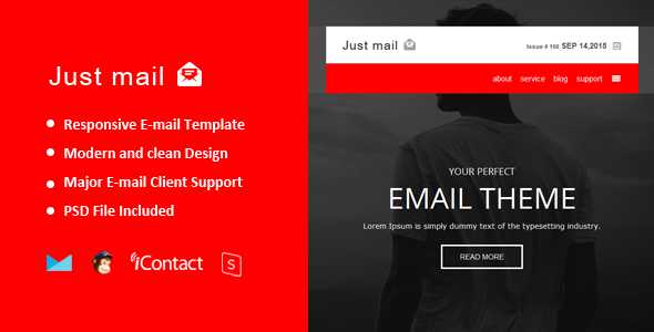 Just mail - Responsive E-mail + Online Access
