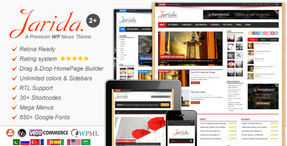 JARIDA V2.4.2 - RESPONSIVE WORDPRESS NEWS, MAGAZINE, BLOG